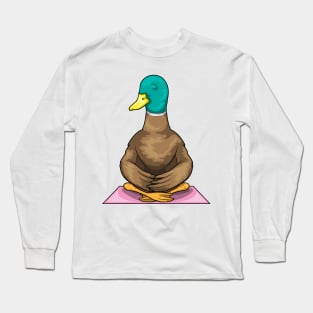 Duck Fitness Yoga Meditation Long Sleeve T-Shirt